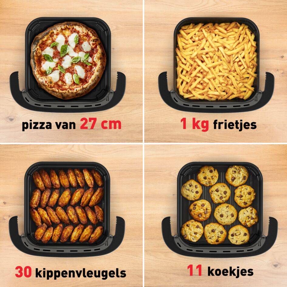 Easy Fry Pizza FW4018 4L air fryer met kijkvenster