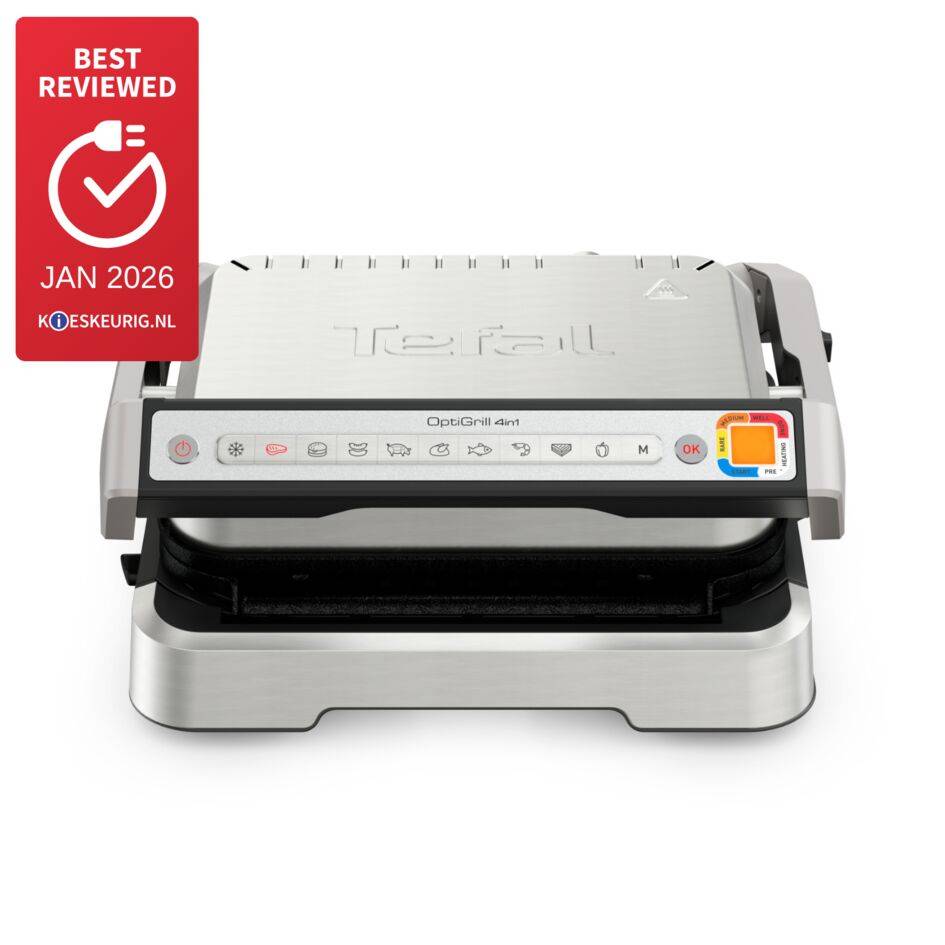 OptiGrill 4-in-1 GC774D Slimme contactgrill met bbq-functie - 9 automatische programma's