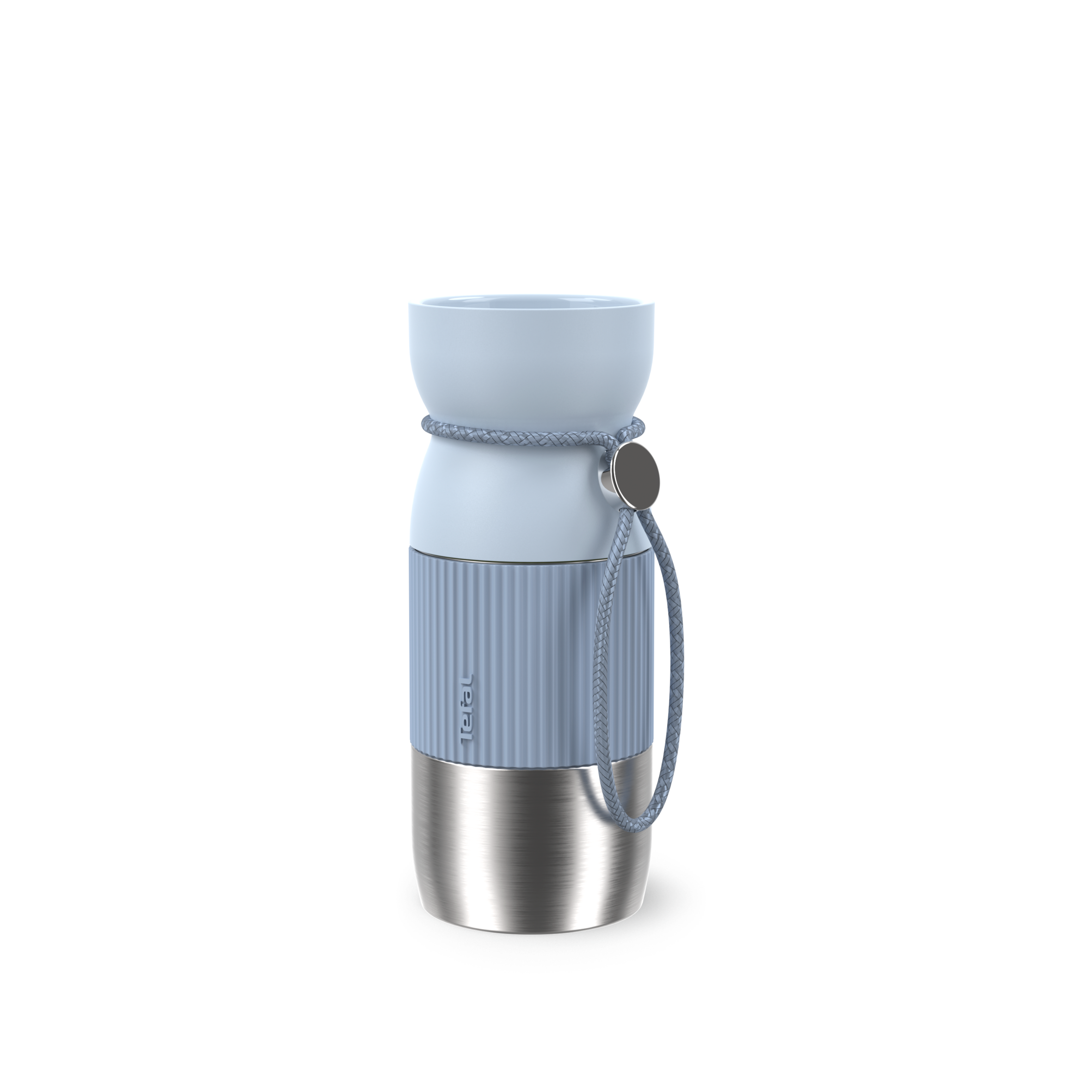 beYou N2191610 travel mug met kopvormige dop blauw (0,36L)