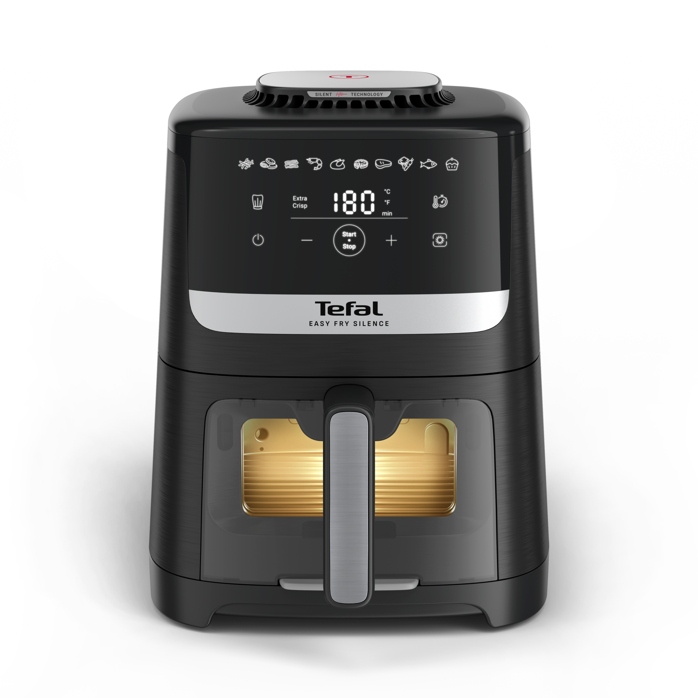 Easy Fry Silence&nbsp;EY5568 5L stille airfryer met kijkvenster