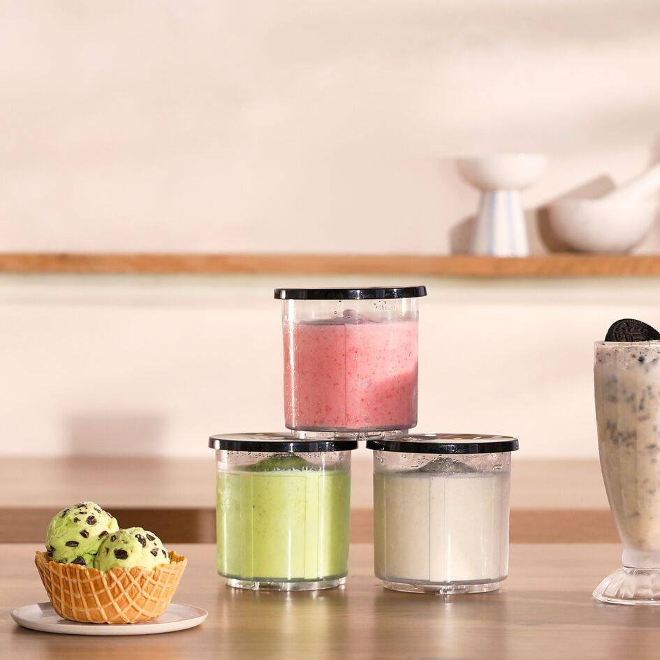 3 kommen van 480 mL met deksels XF60W0F0