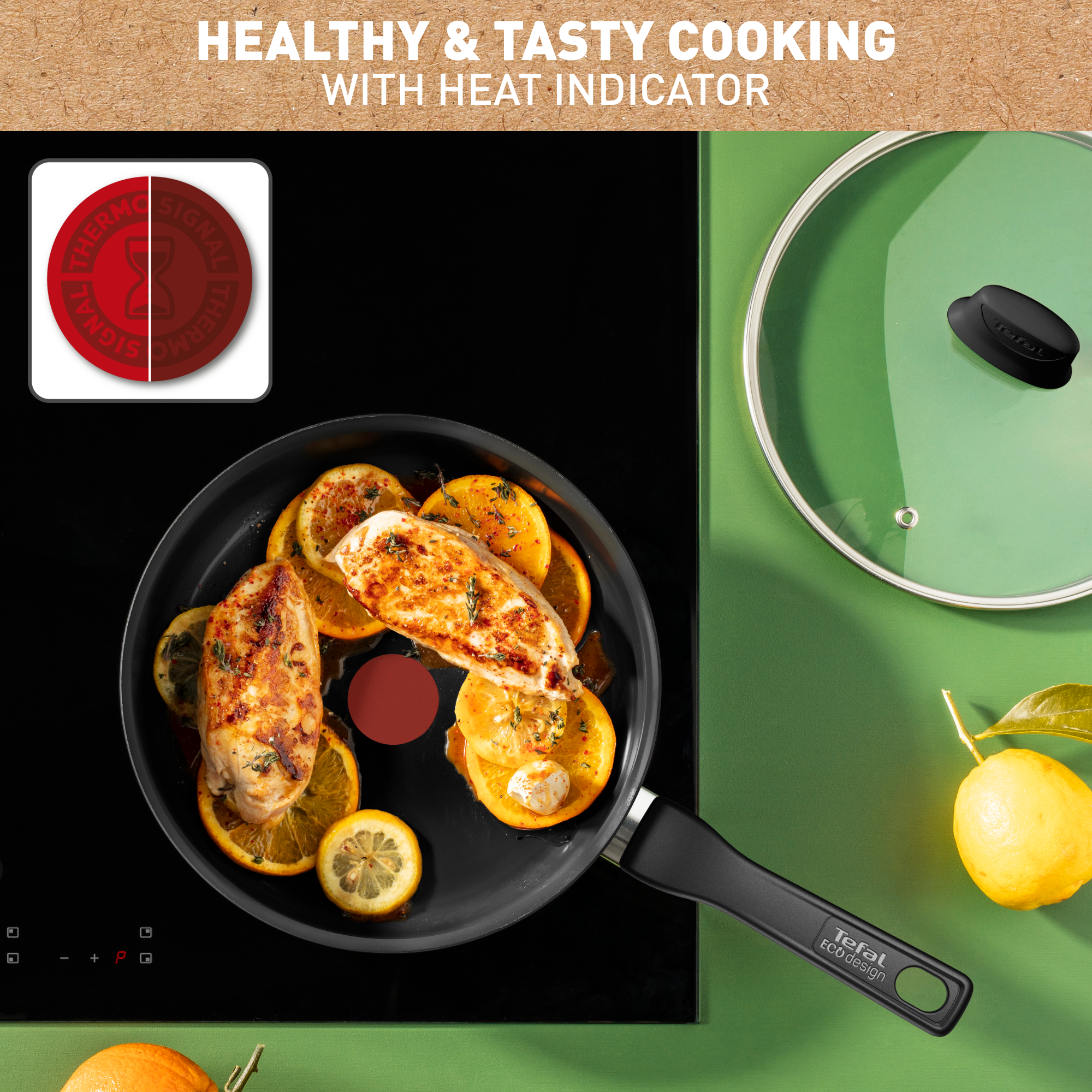 Renew Black ON keramische hapjespan 24 cm - inductie