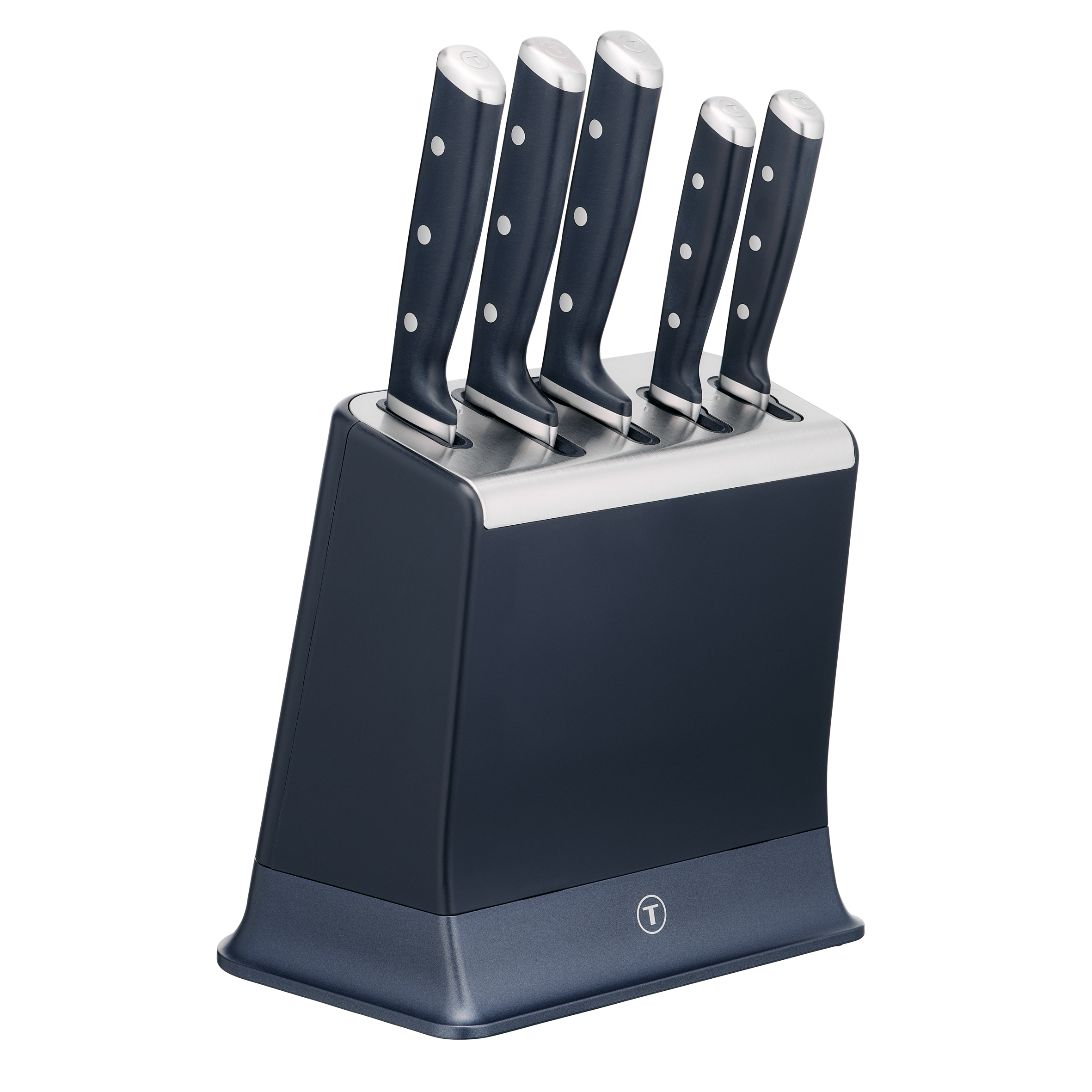 EverSharp K297S644 5-delige messenset en messenblok met geïntegreerde slijper