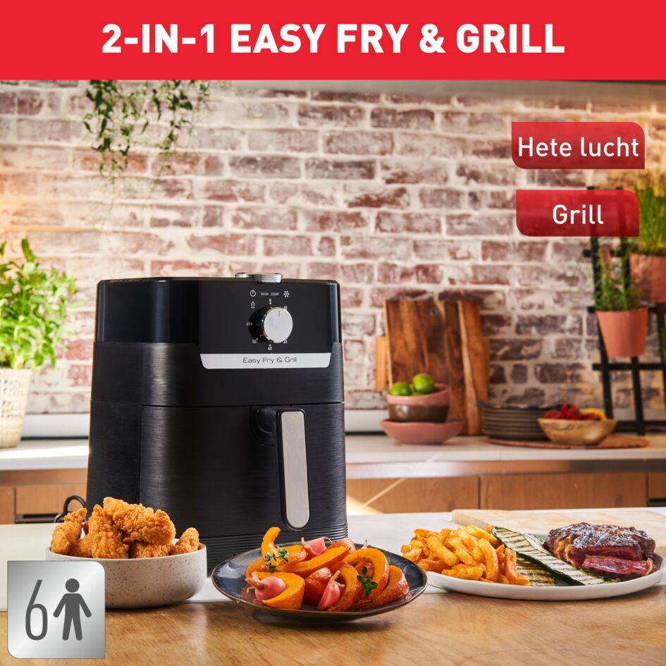 Easy Fry & Grill XL EY5018 Air fryer 2-in-1 - 8 programma's - 4,6 L