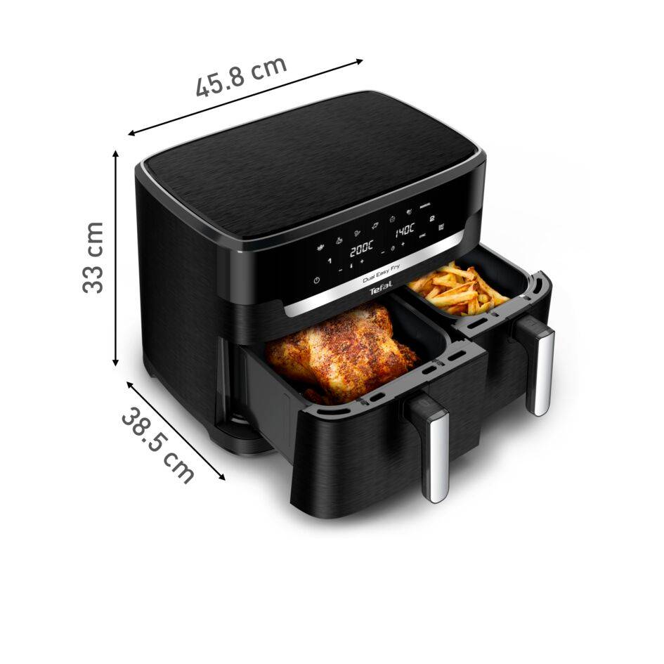 Easy Fry Dual XXL EY9428 11L Dual Air Fryer zwart