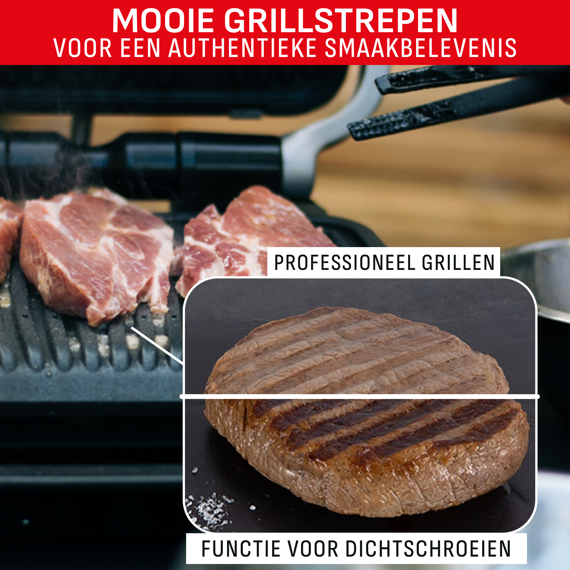 OptiGrill Elite XL GC760D intelligente grill met digitale grillassistent