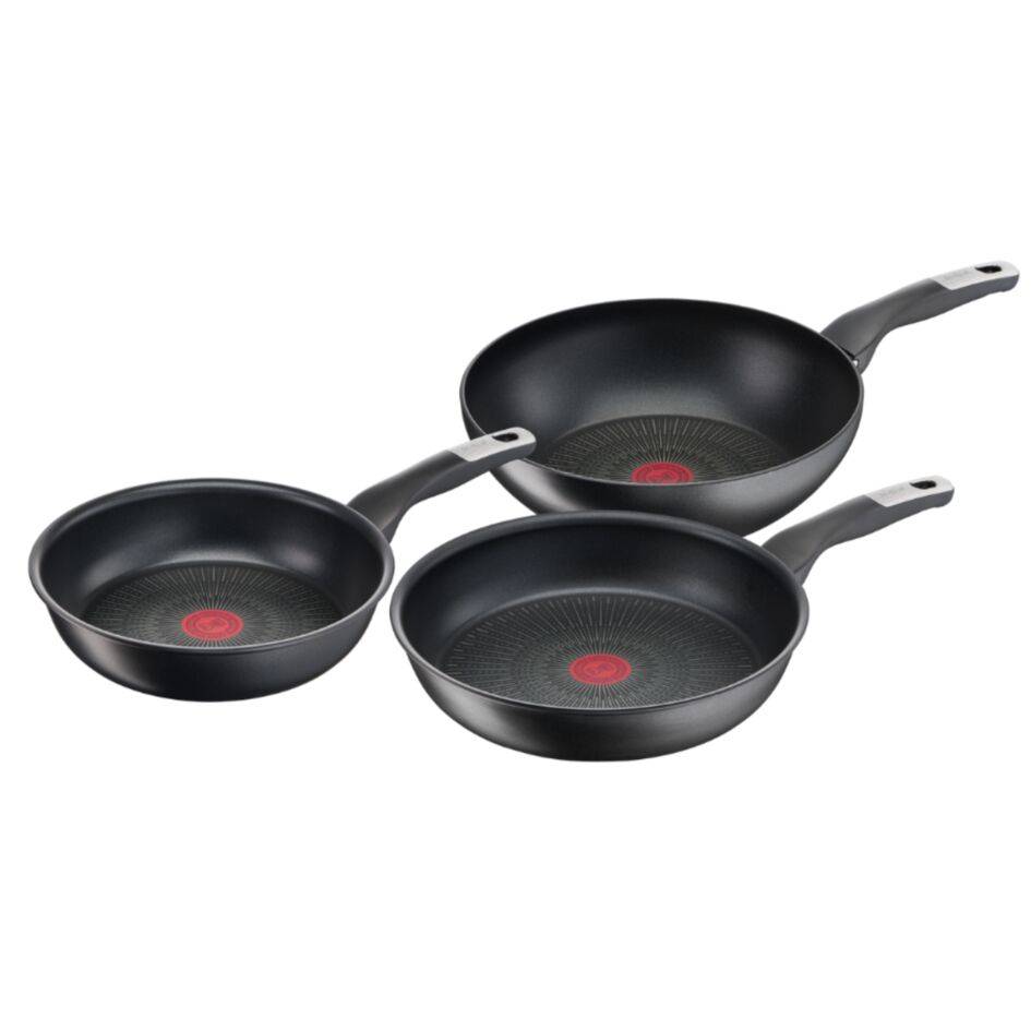 Unlimited pannenset 3-delig (koekenpan 24/28, wokpan 28) - inductie