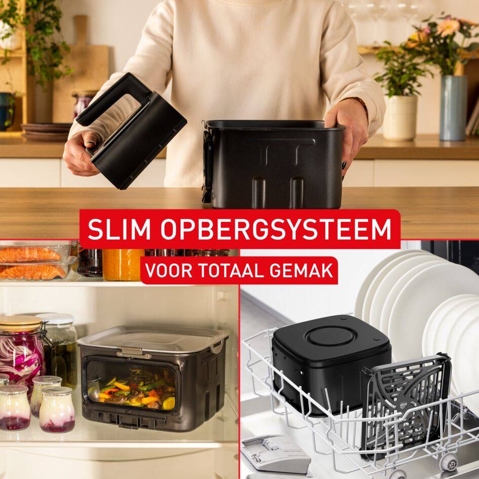Easy Fry Silence EY846H 7L stille airfryer met kijkvenster