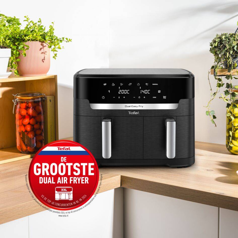 Easy Fry Dual XXL EY9428 11L Dual Air Fryer zwart