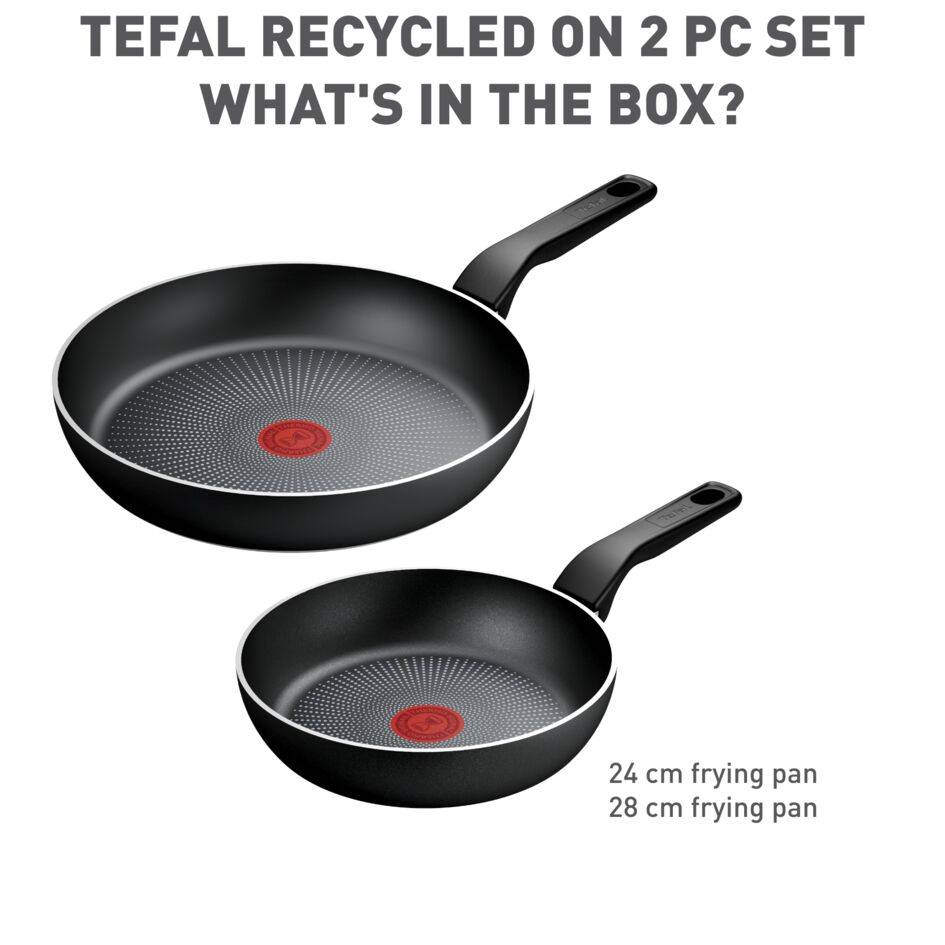 Recycled ON 2-delige set - koekenpan 24/28 cm - inductie