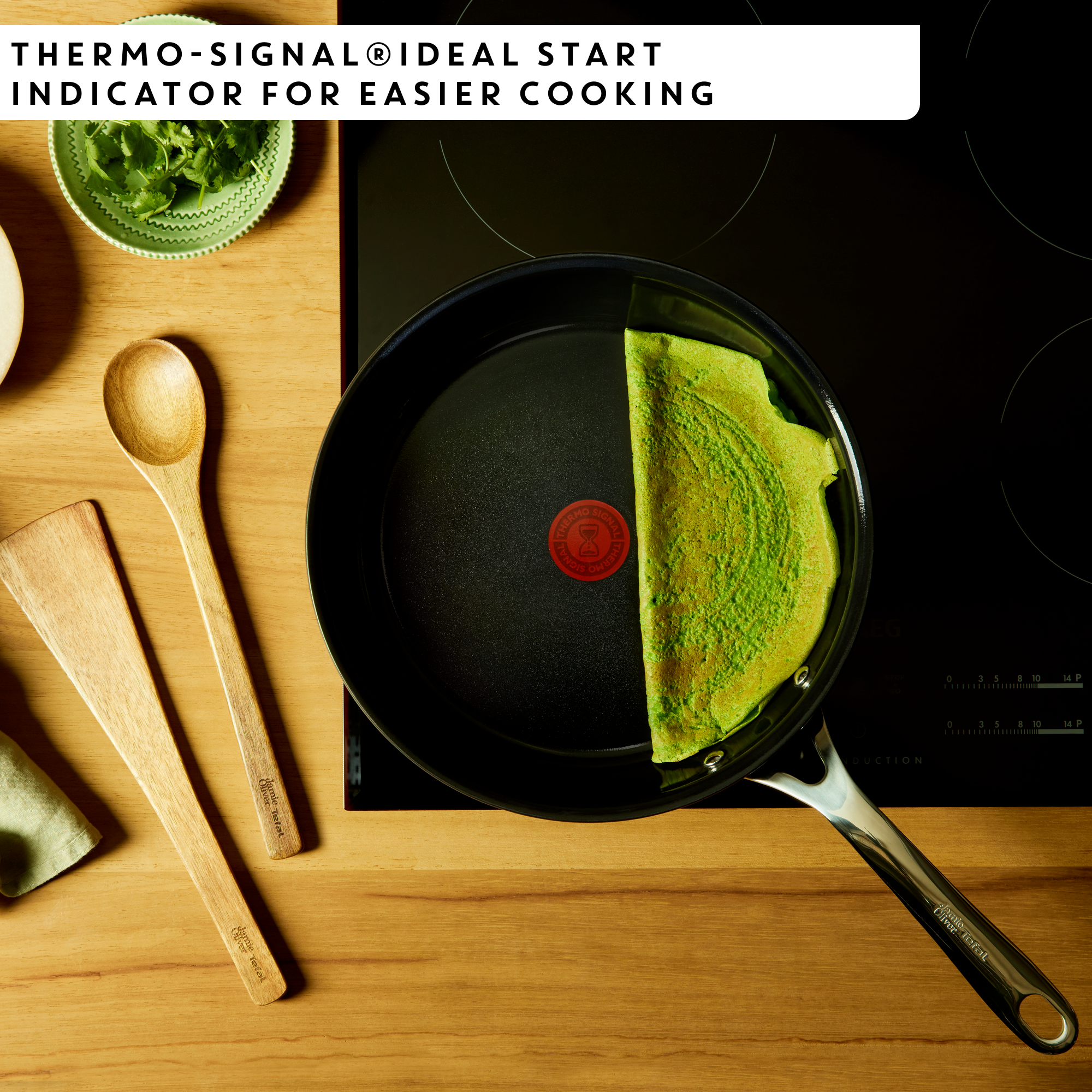 Jamie Oliver by Tefal Enjoy 3-delige pannenset 24/28cm + panbeschermer - inductie