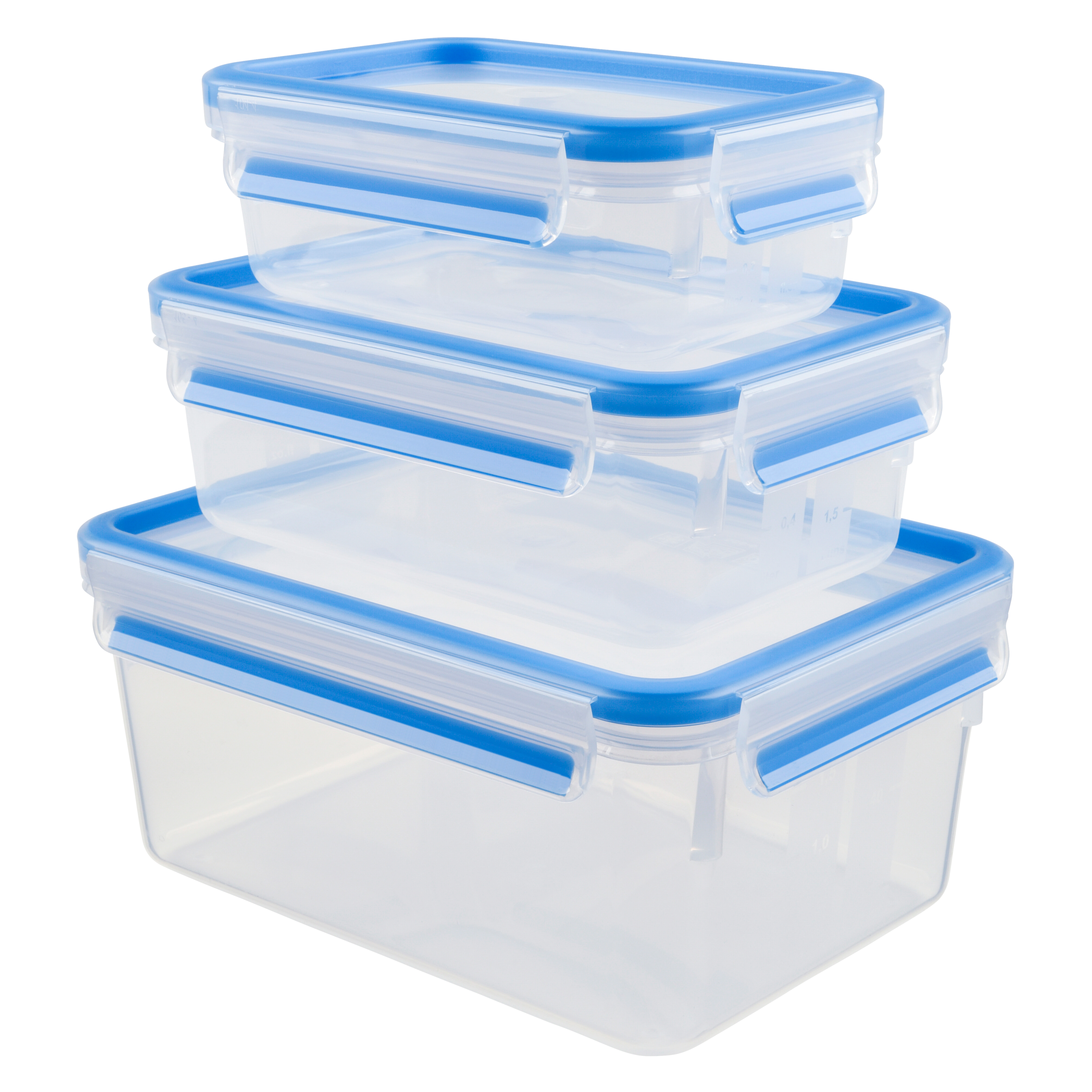 MasterSeal Fresh K3028912 3-delige set vershoudbakjes 0,55/1,0/2,2L