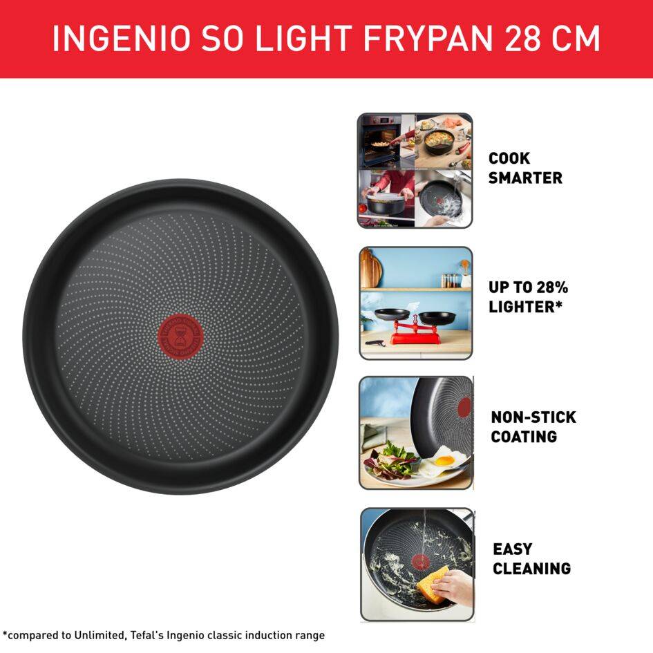 Ingenio So'Light koekenpan 28 cm - inductie