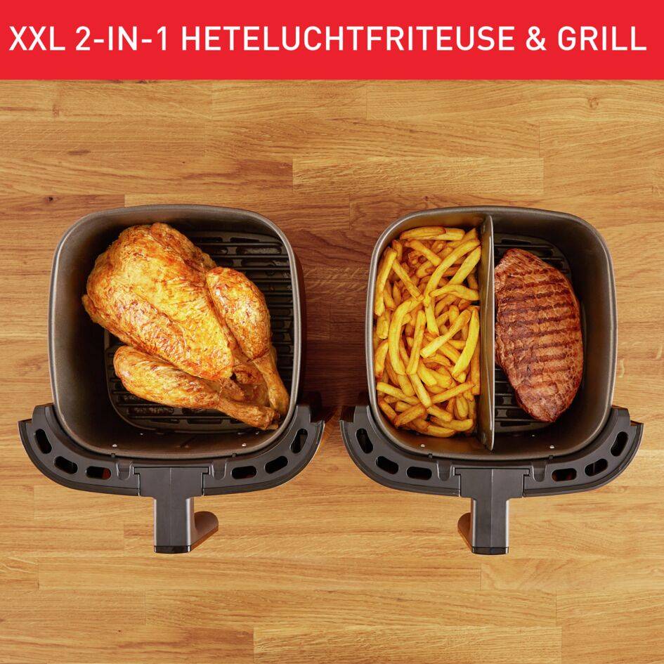 Easy Fry & Grill XXL EY8018 6,5L 2-in-1 heteluchtfriteuse - met uitneembare verdeler