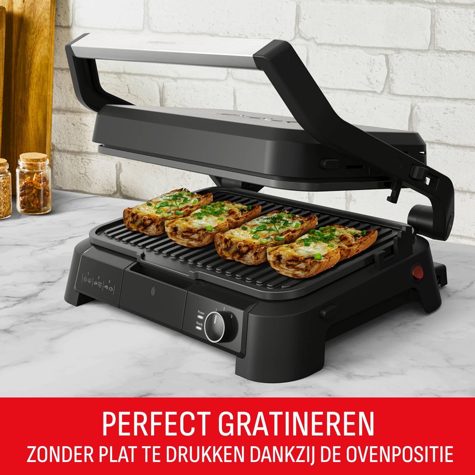 SuperGrill 3-in-1 GC520D XL contactgrill, barbecue en oven