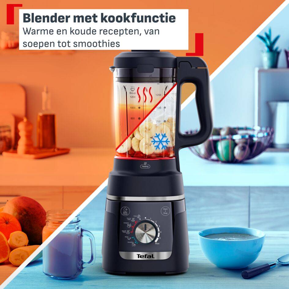 Blendforce Cook BL5768 Blender met kookfunctie - 6 snelheden - 5 programma's - 1000 W - 1,5 L