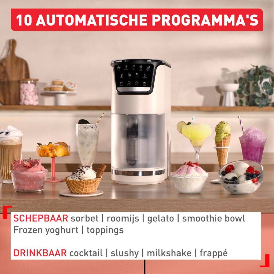 Dolci IG602A IJsmachine - 24 uur invriezen - 10 programma's - Best Reviewed 2025