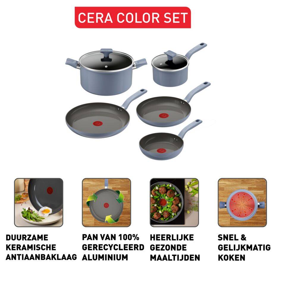 Cera Color ON 5-delige pannenset