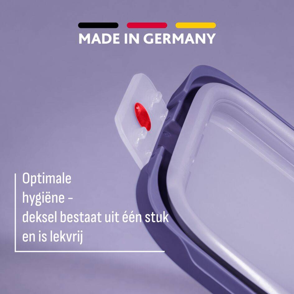 oneClick N1210910 vershoudbakje rechthoekig paars (1,2L)