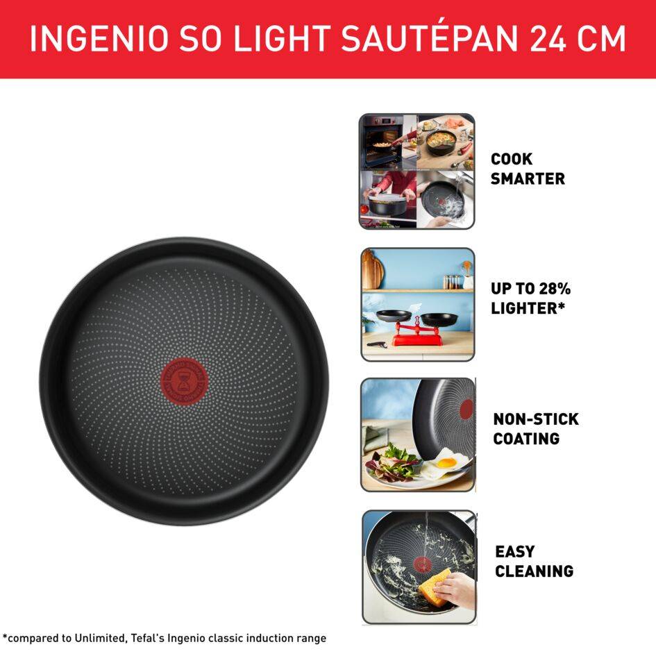 Ingenio So'Light hapjespan 24 cm - inductie