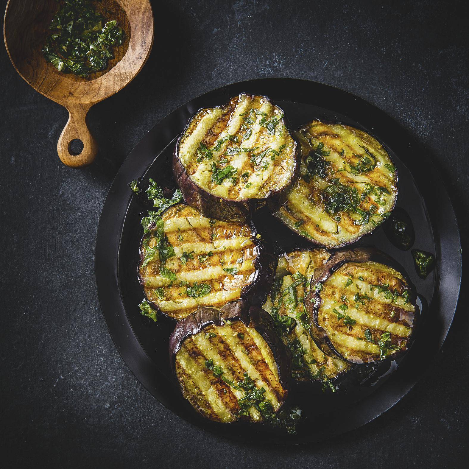 Gegrilde aubergines met pesto - Recepten EASY FRY & GRILL 2 in 1 DIGITAL | Tefal