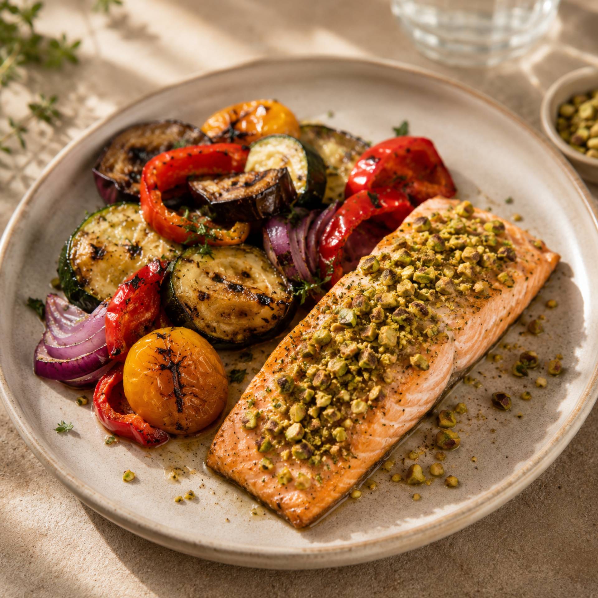 Zalm met pistachekorst - Recepten Crisp&Go 4P | Tefal