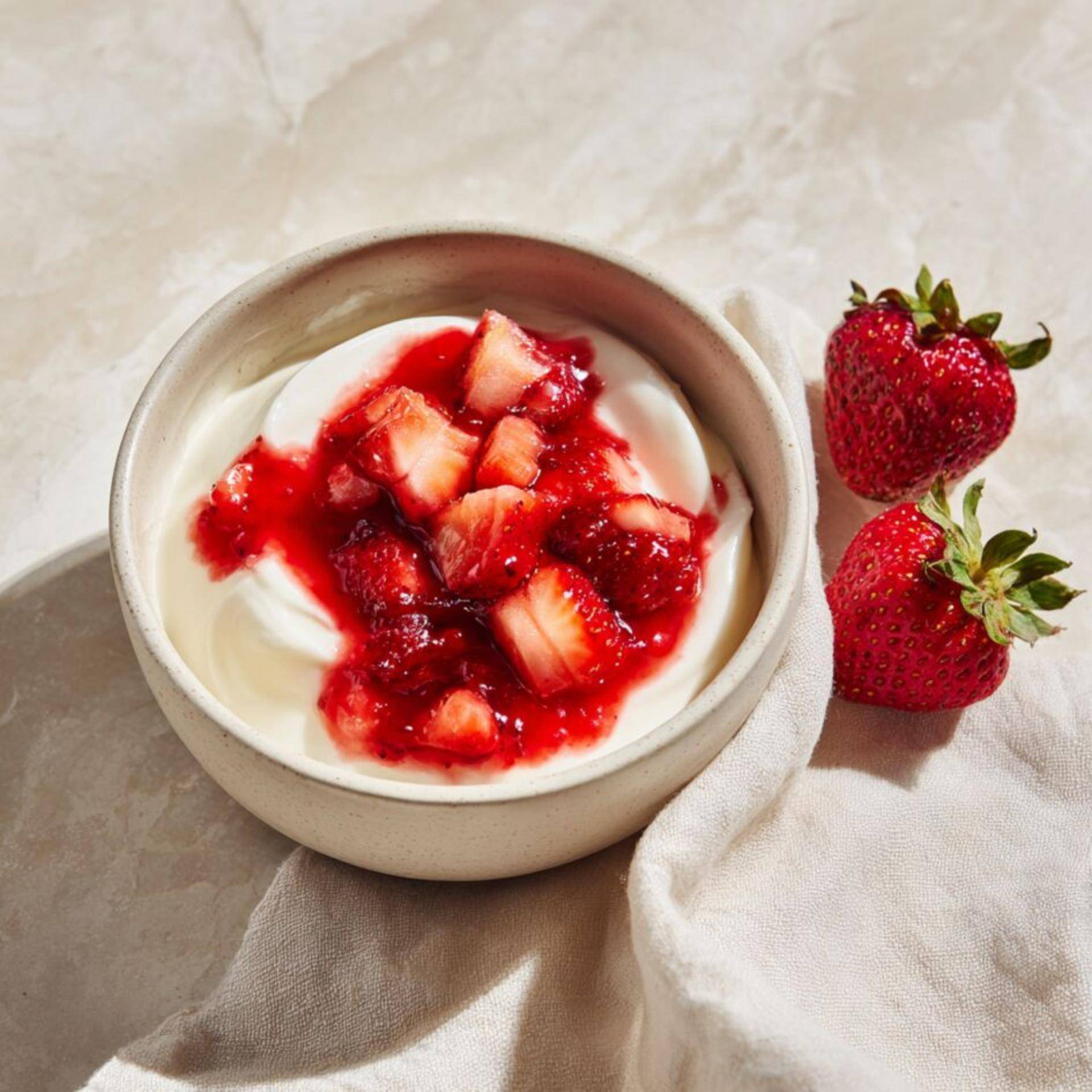 Aardbeien frozen yogurt - Recepten Dolci | Tefal