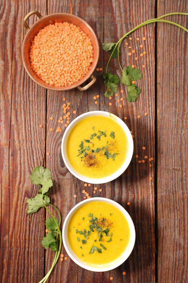 Soep van linzen en wortelen met komijn - Recepten Perfectmix Cook | Tefal