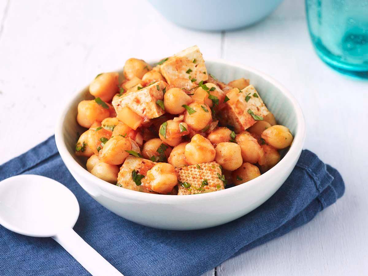 Pannetjes van kikkererwten met tofu - Recepten Actifry Express 1kg | Tefal