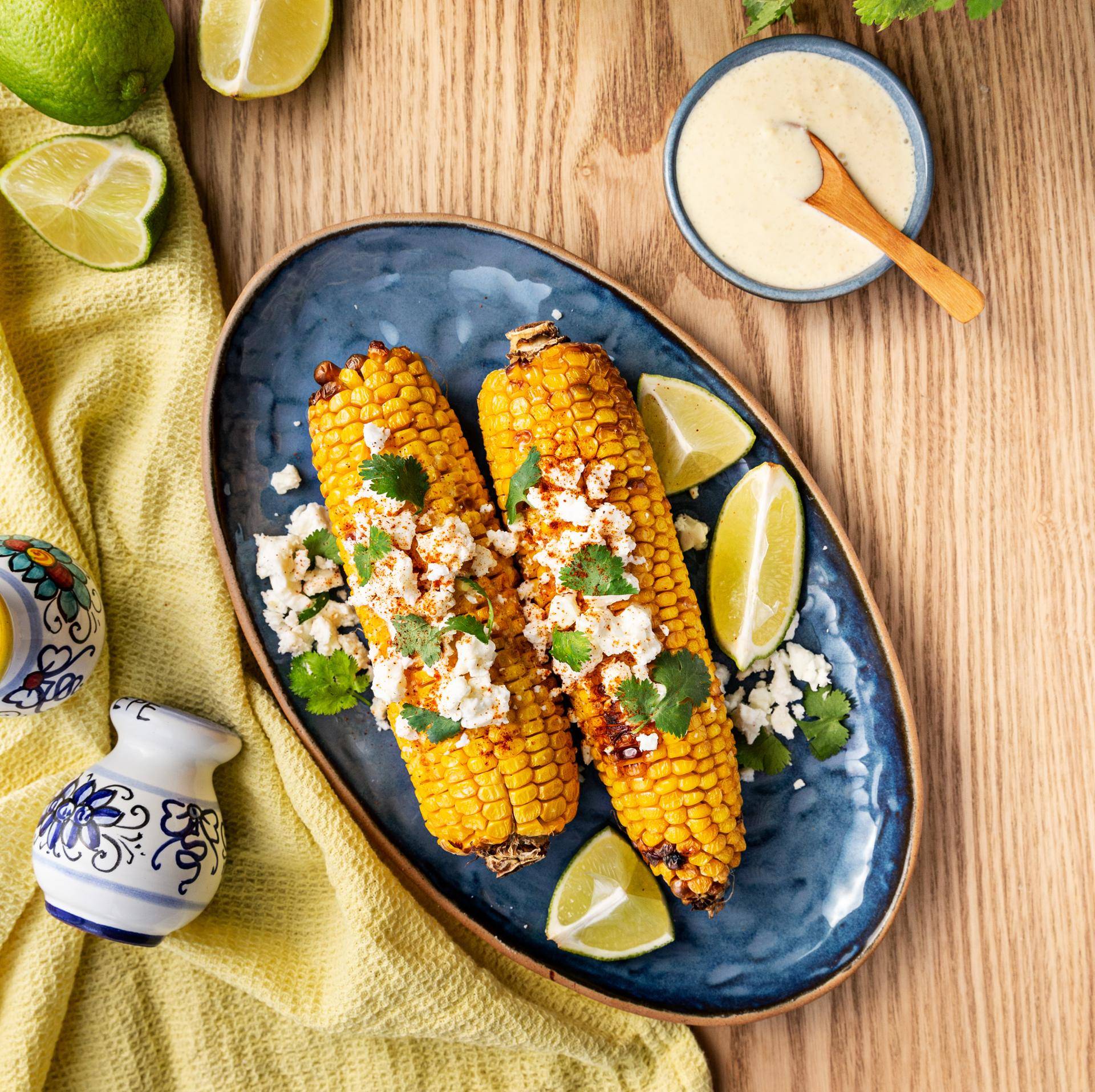 Mexicaanse mais met limoen-mayonaise - Recepten EASY FRY & GRILL 2 in 1 DIGITAL | Tefal