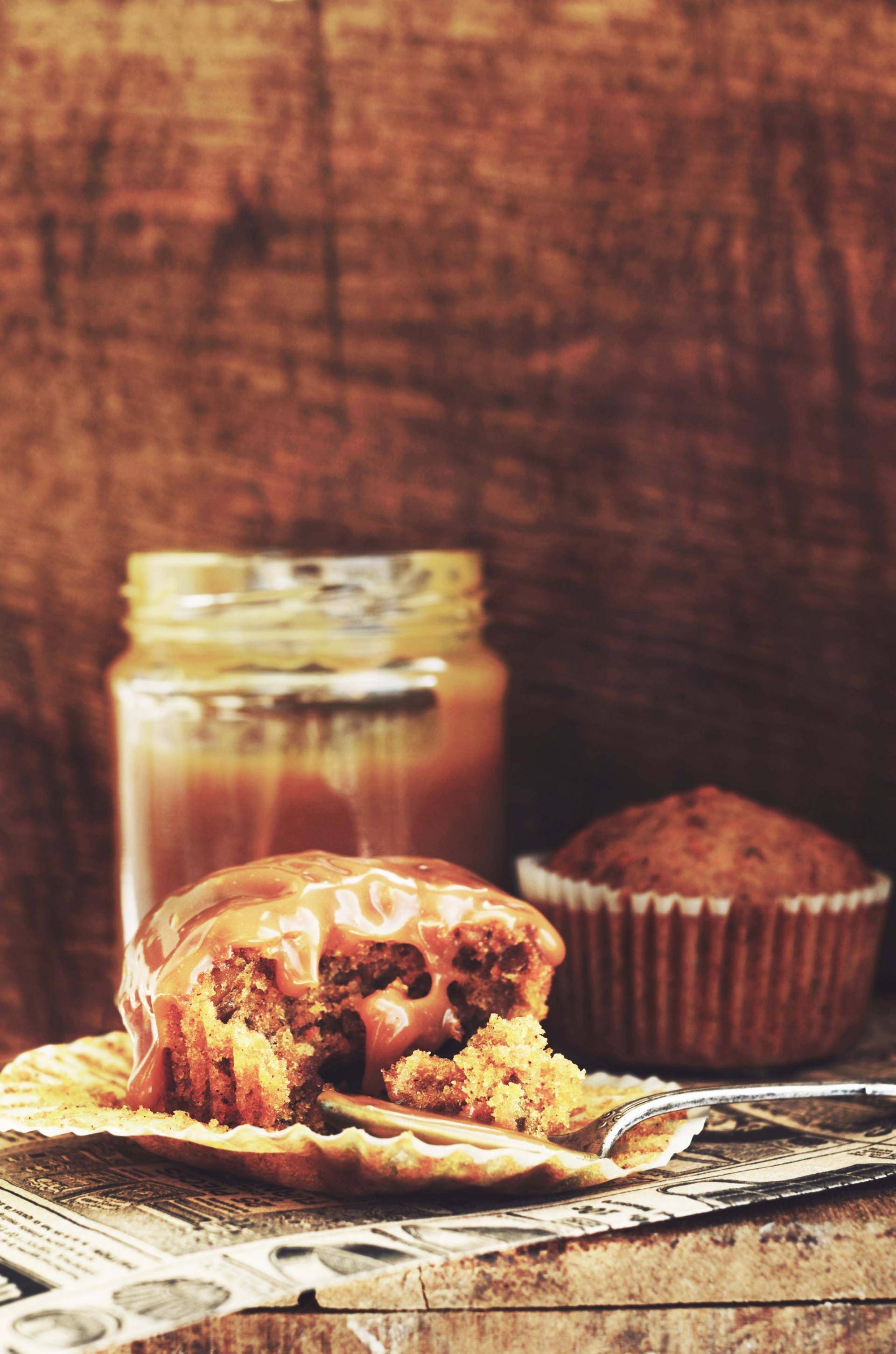 Vloeibare bananencakejes met dulche de leche - Recepten Cake Factory | Tefal