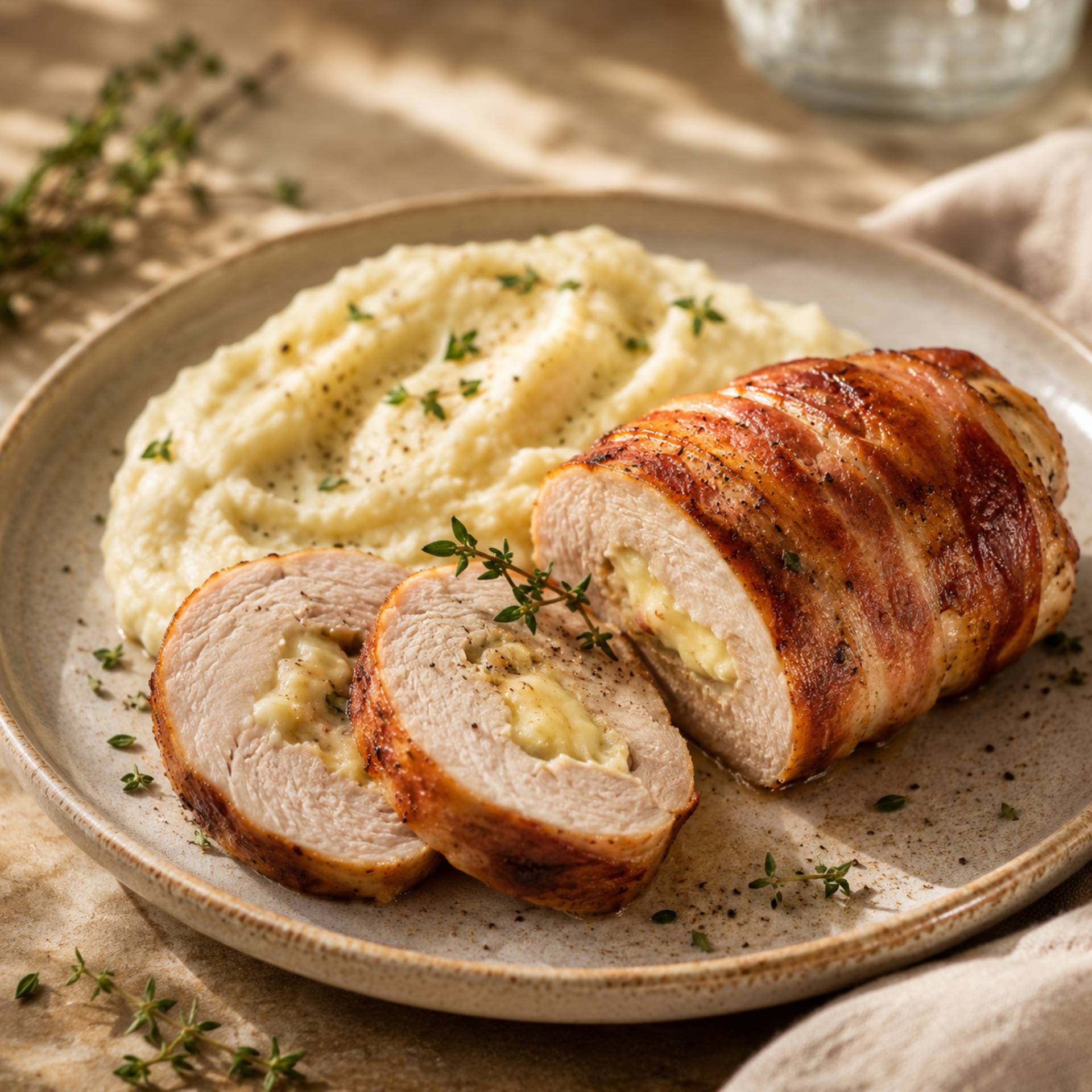 Kalkoenrollade met brie - Recepten Crisp&Go 3P | Tefal