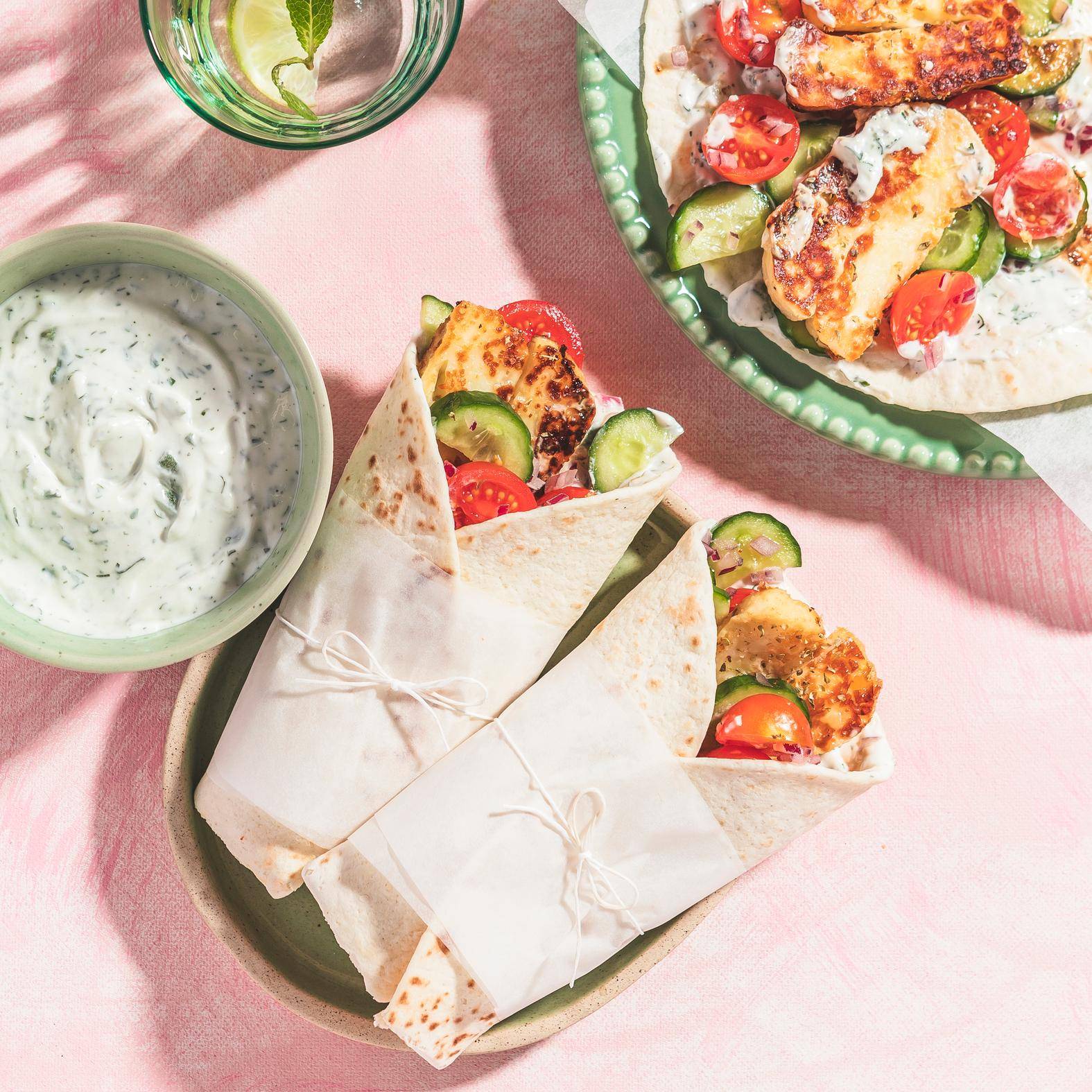 Halloumi gyros wraps - Recepten undefined | Tefal