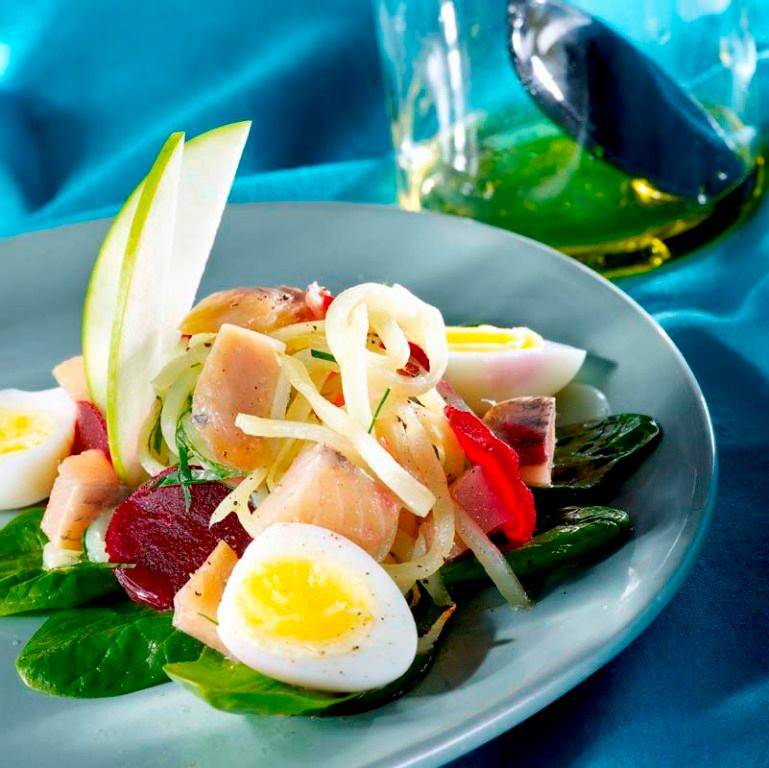 Russisch allegaartje van aardappelen en haring - Recepten Actifry Original 1kg | Tefal