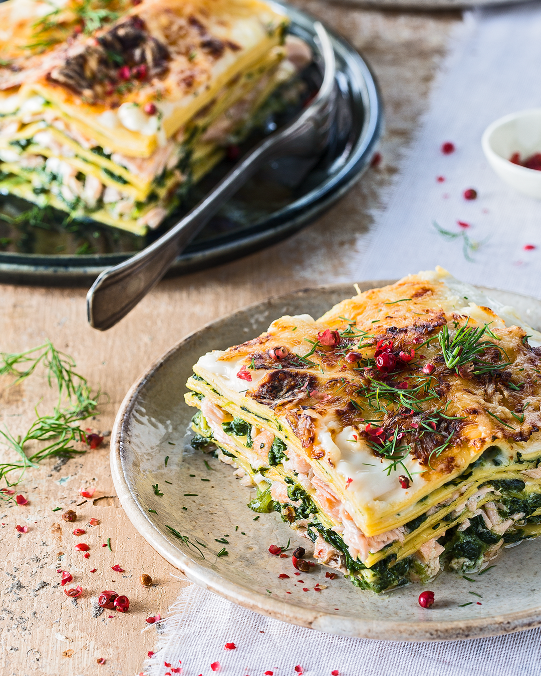 Lasagne met zalm en spinazie - Recepten undefined | Tefal