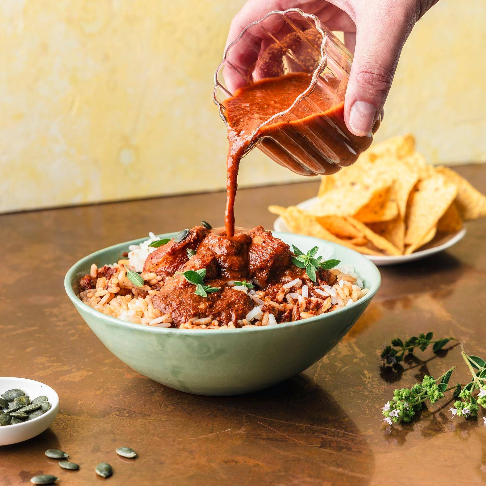 Kip met Mexicaanse saus (Pipian) - Recepten Perfectmix Cook | Tefal