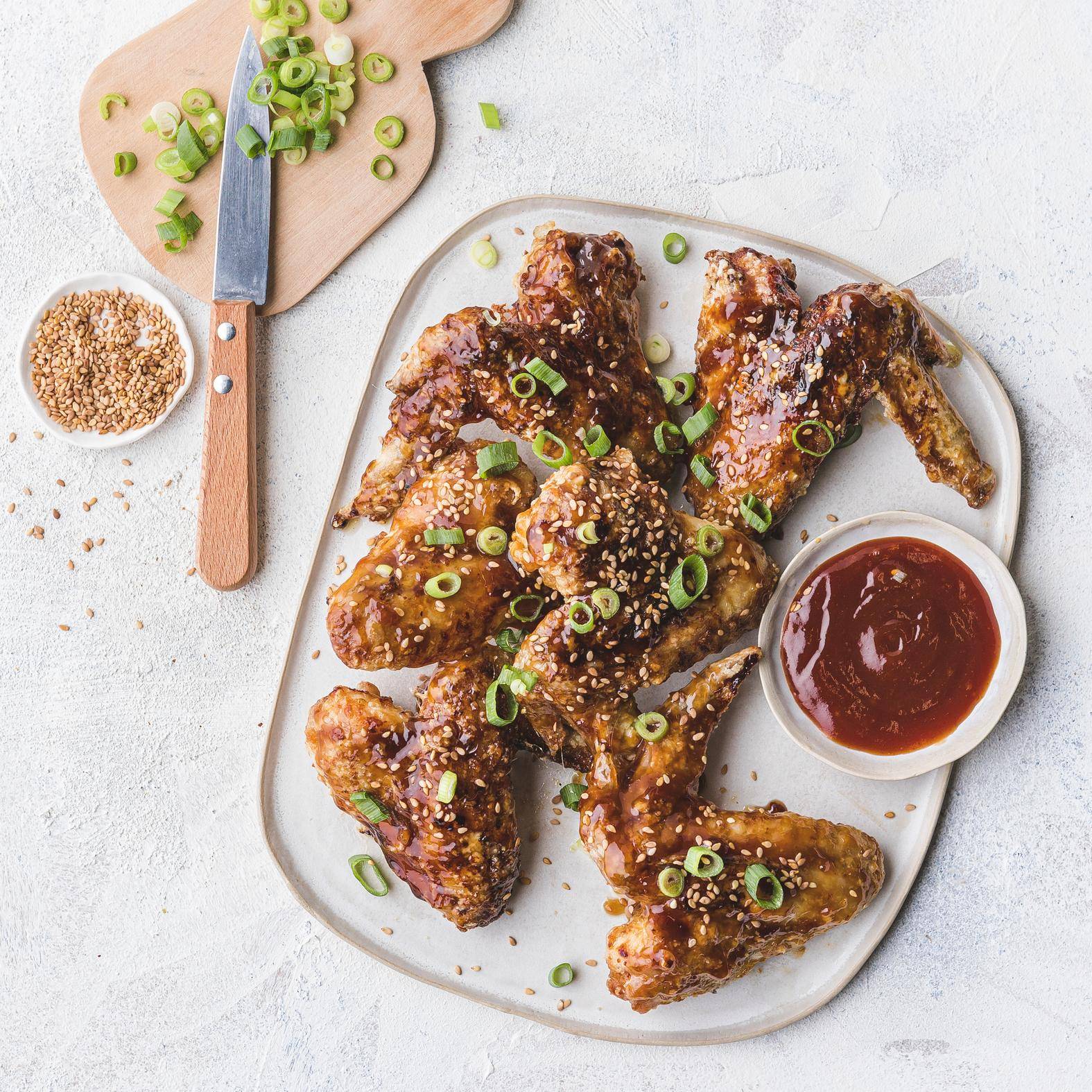 Oosterse kippenvleugels - Recepten Easy Fry Mega | Tefal