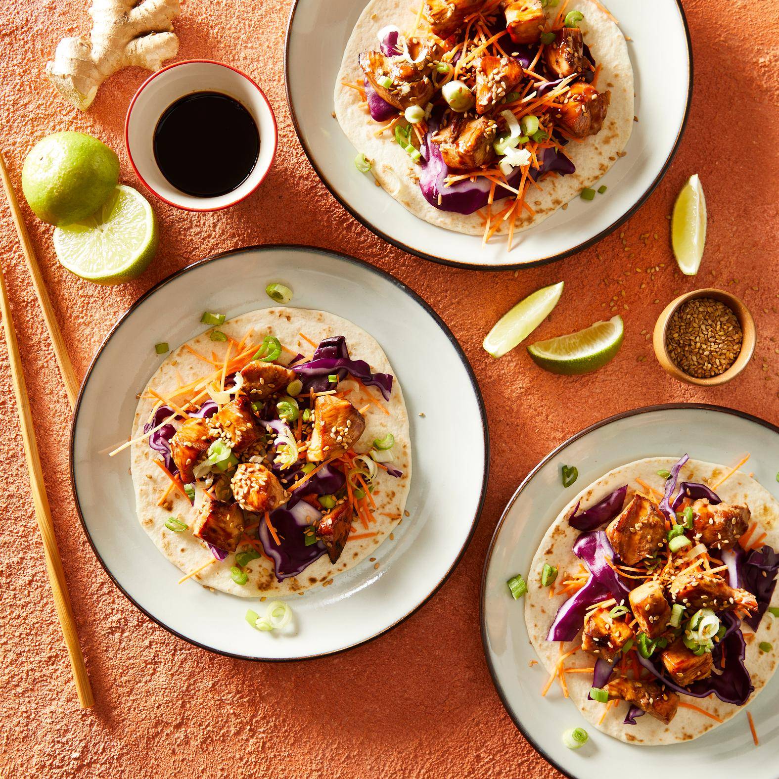 Kip Teriyaki taco's - Recepten Easy Fry Compact | Tefal
