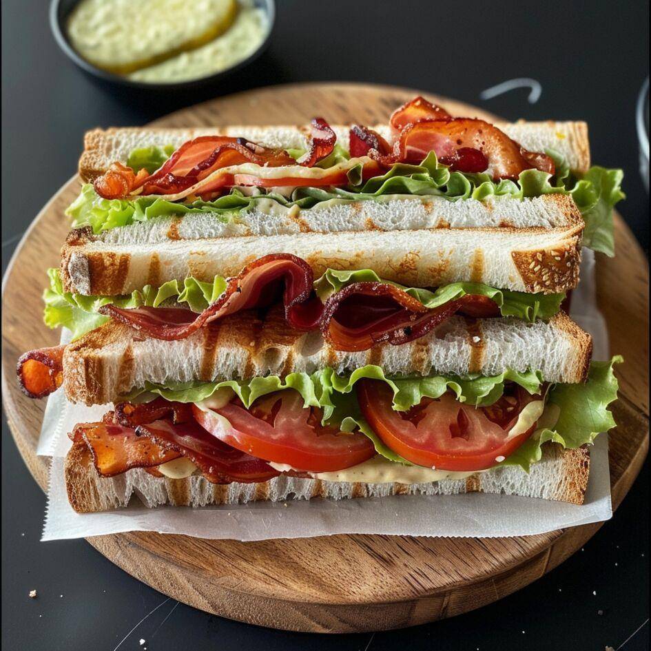 BLT sandwich (spek, sla en tomaat) - Recepten Easy Fry Max | Tefal
