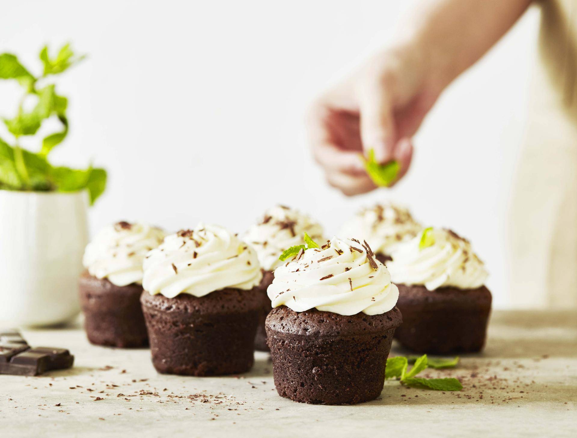 Munt-chocolade cupcakes - Recepten Cake Factory | Tefal