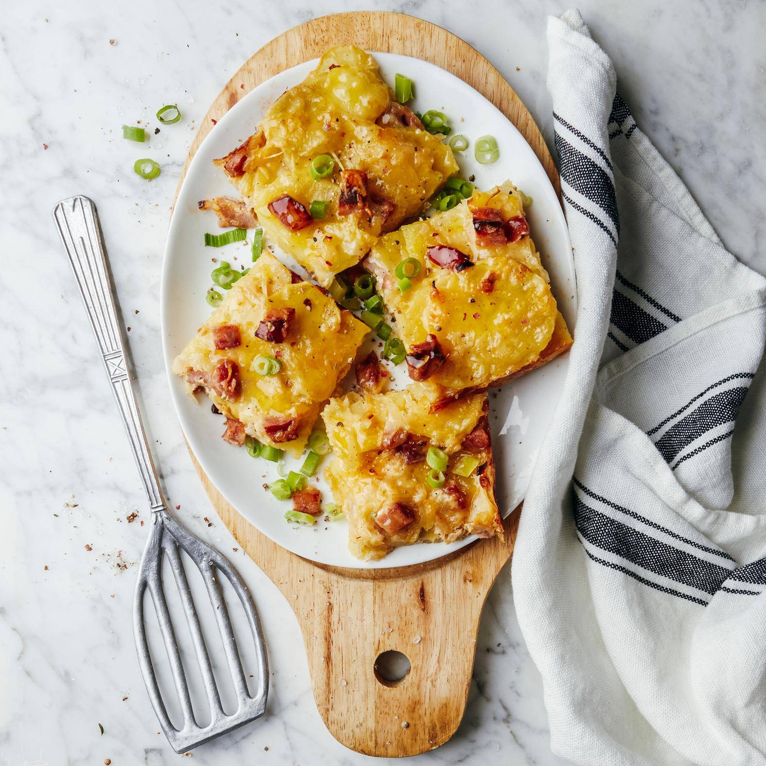 Gegratineerde aardappels met worst - Recepten OptiGrill 4in1 | Tefal