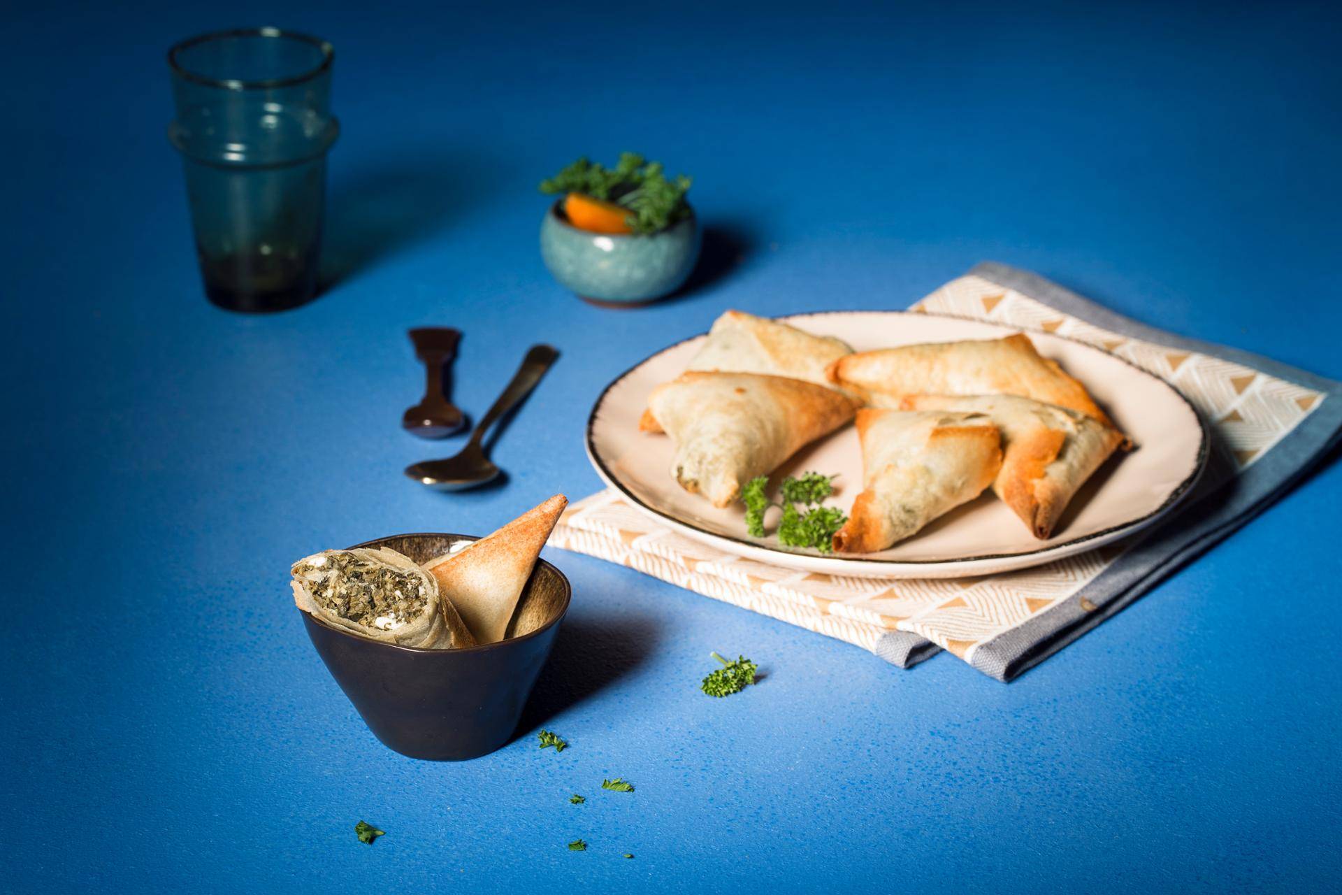 Börek met spinazie en geroosterde pijnboompitjes - Recepten Actifry Genius | Tefal