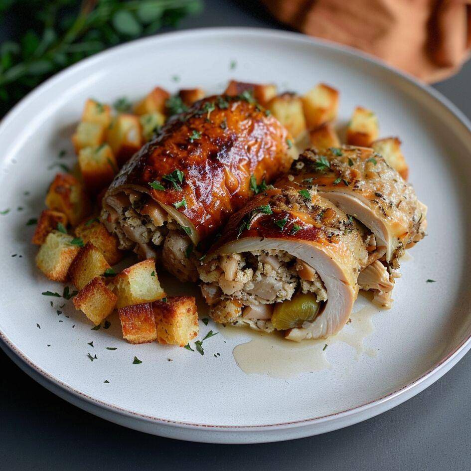 Kalkoengebraad met vulling - Recepten Easy Fry Compact | Tefal