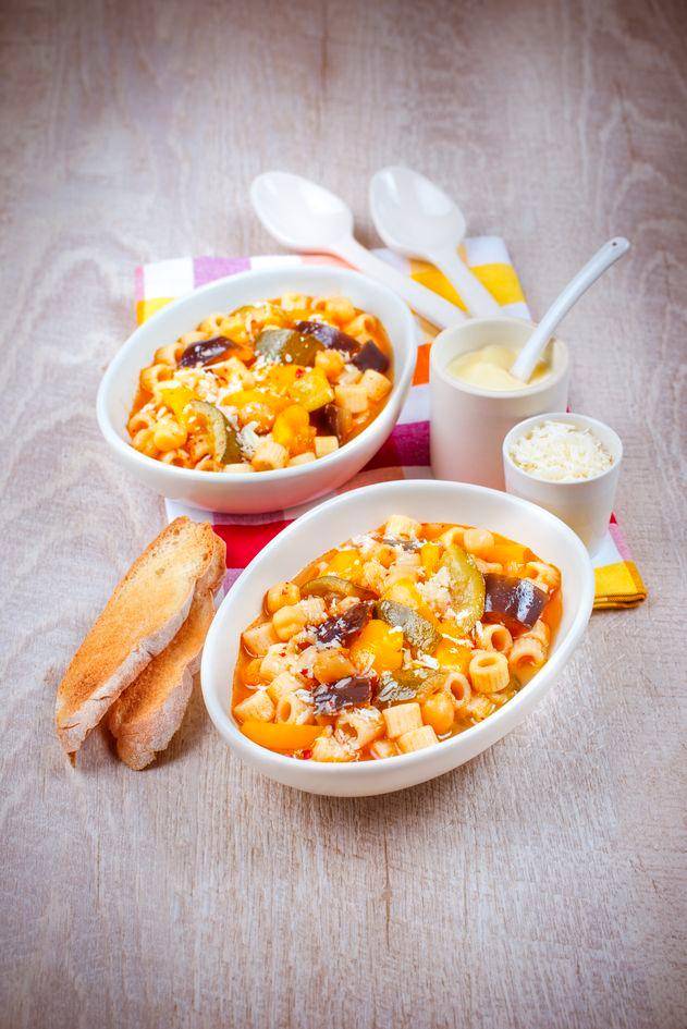 Mediterraanse groentesoep met feta - Recepten Perfectmix Cook | Tefal
