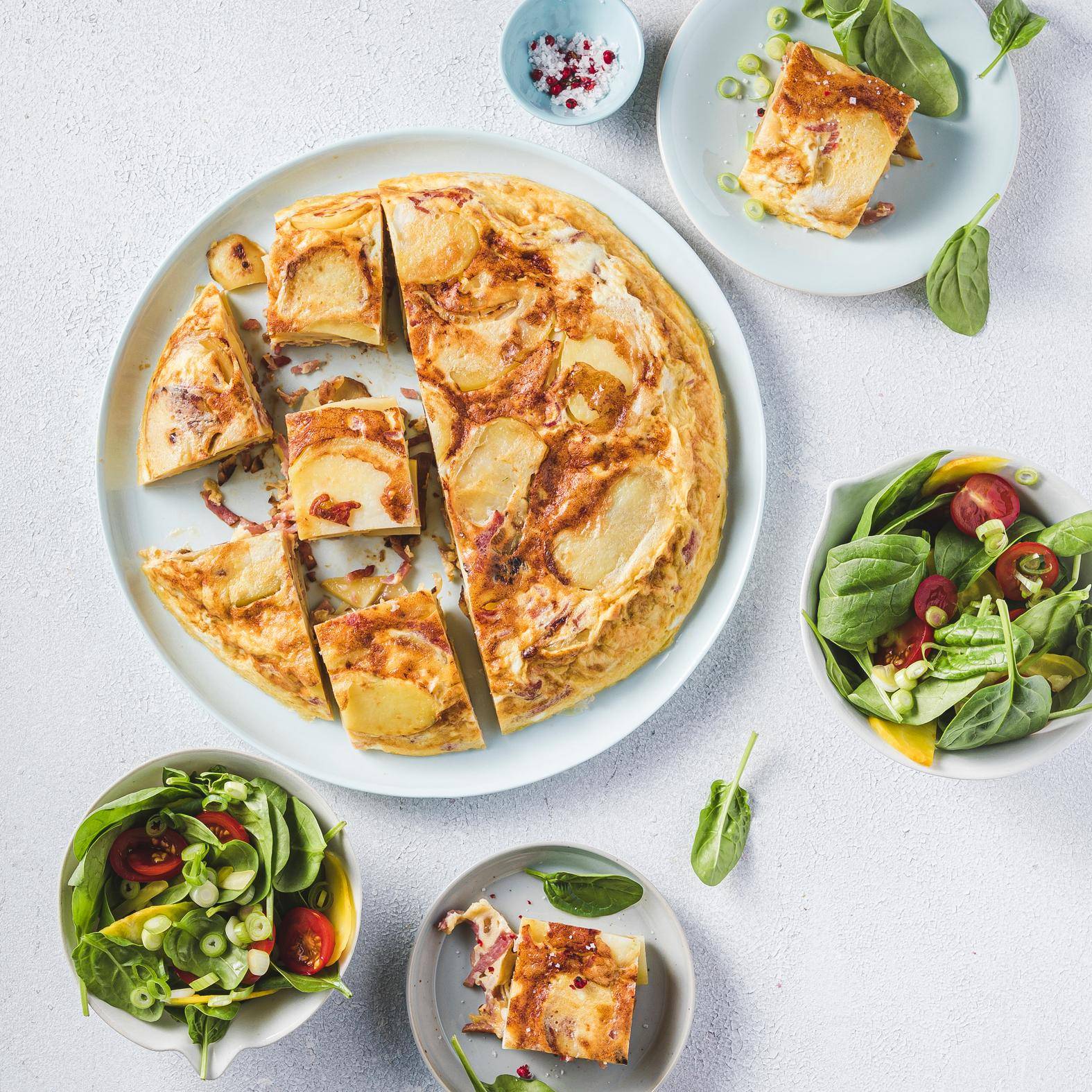 Spaanse Tortilla met ham - Recepten undefined | Tefal