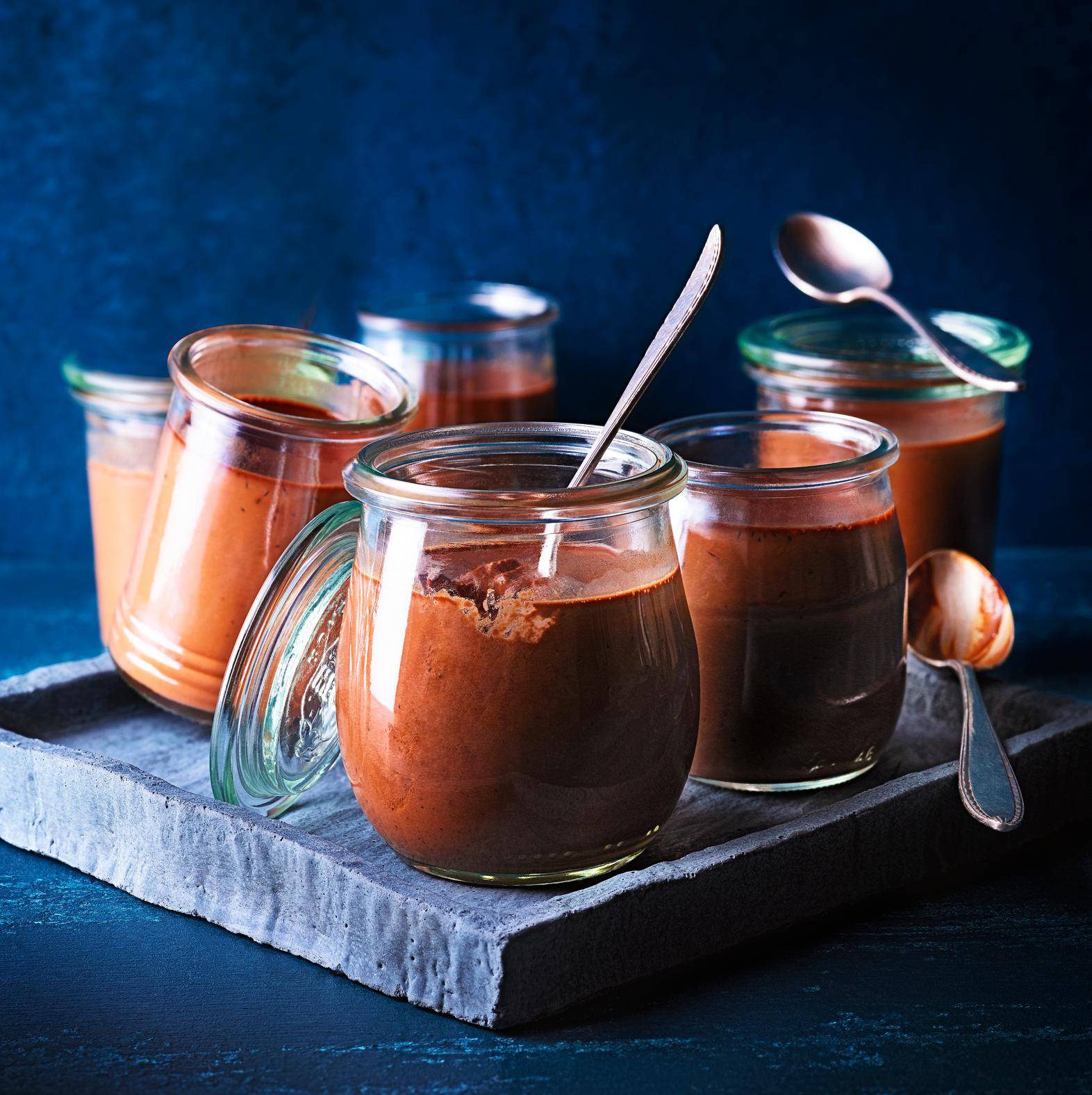 Kleine potjes chocoladepudding - Recepten EASY FRY GRILL & STEAM 3 in 1 | Tefal