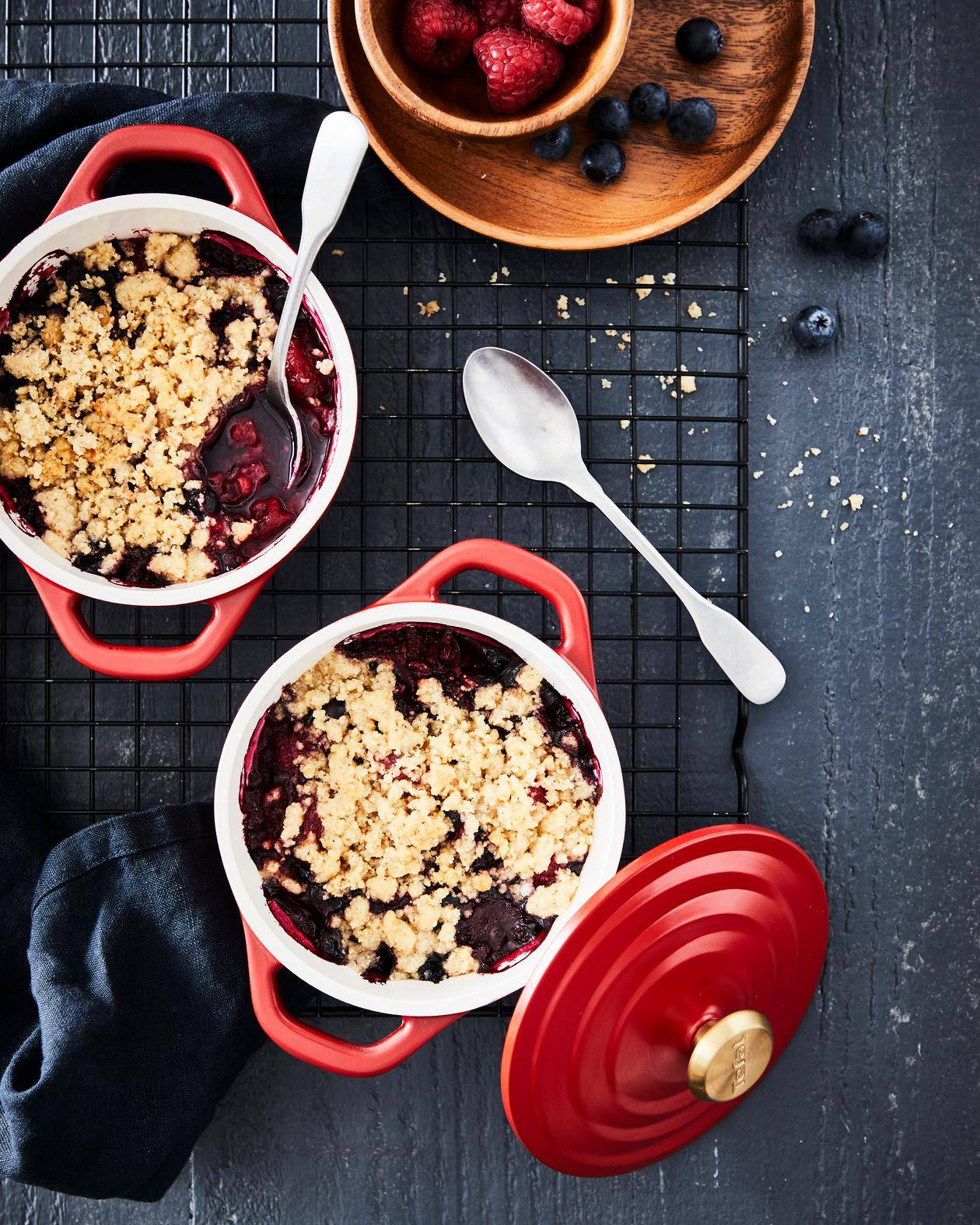 Crumble van rode vruchten - Recepten undefined | Tefal