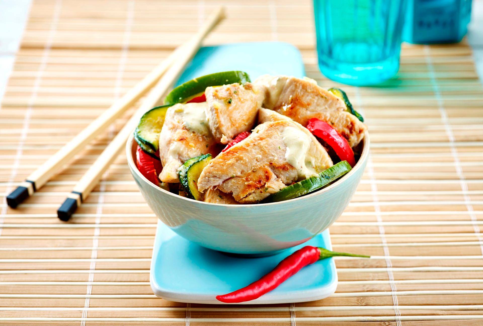 Curry met pittige Thaise kip - Recepten Actifry Smart 1kg | Tefal