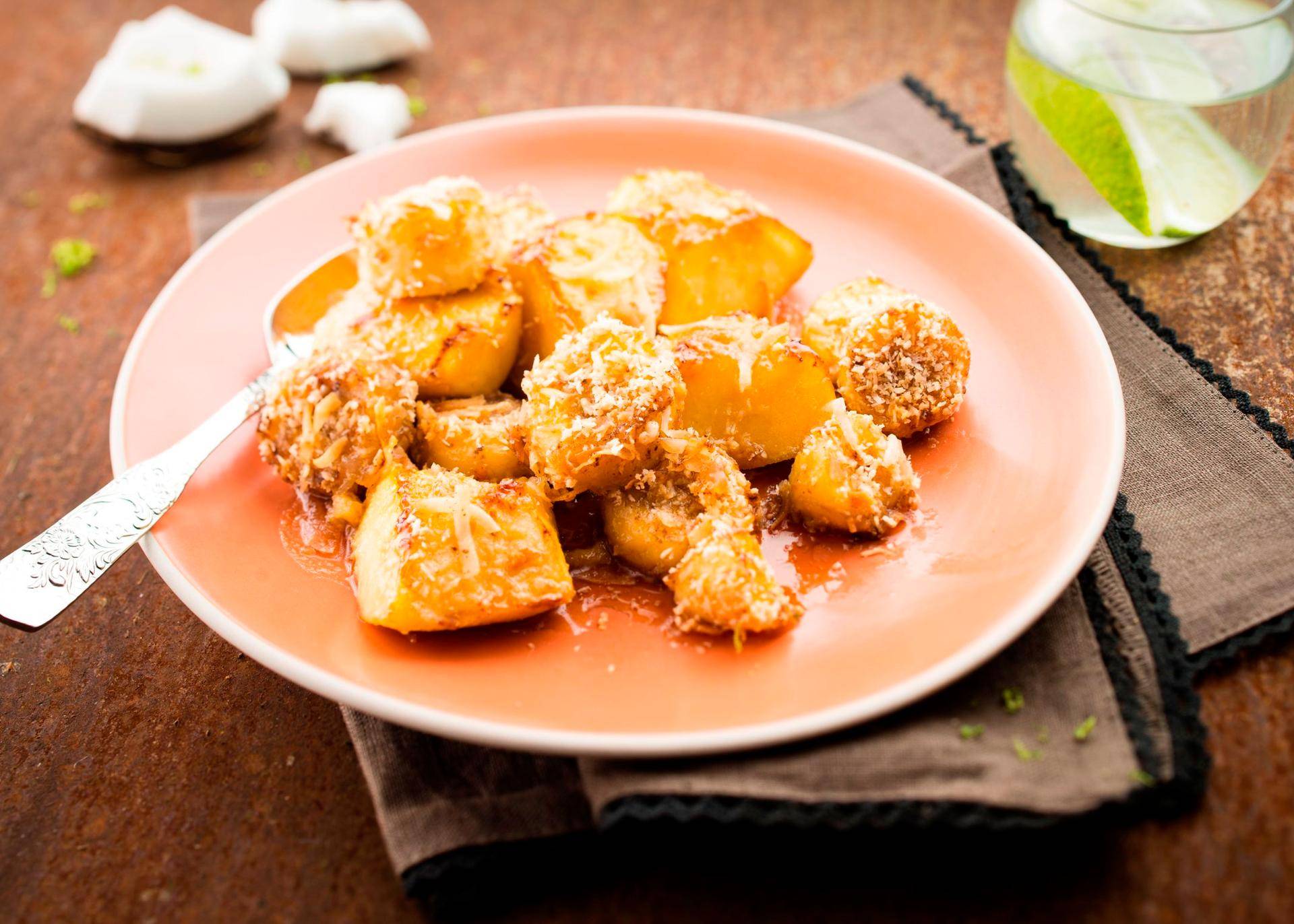 Appels en banaan met kokos - Recepten Actifry Smart XL | Tefal