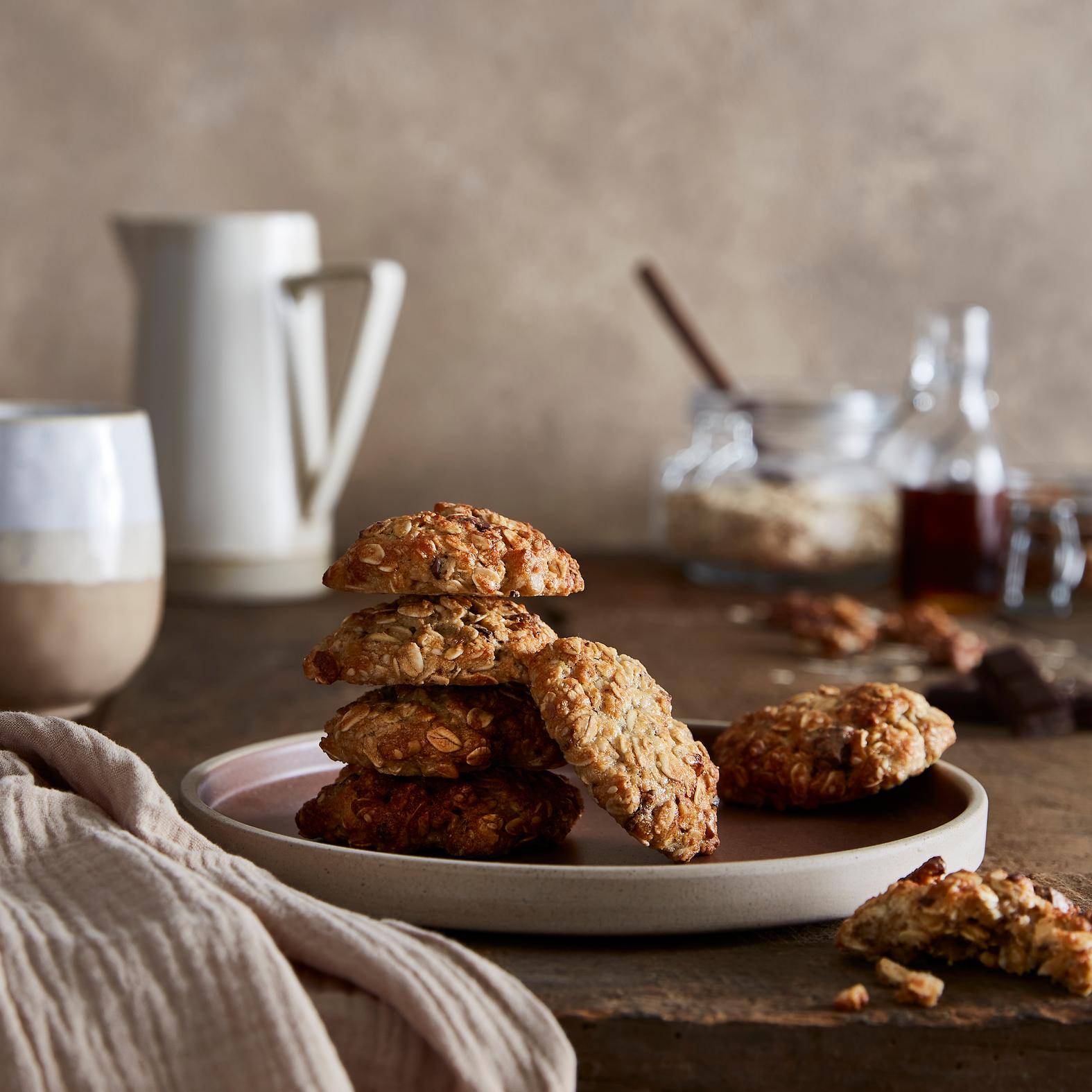 Tahini koekjes met chocoladestukjes - Recepten Easy Fry Compact | Tefal